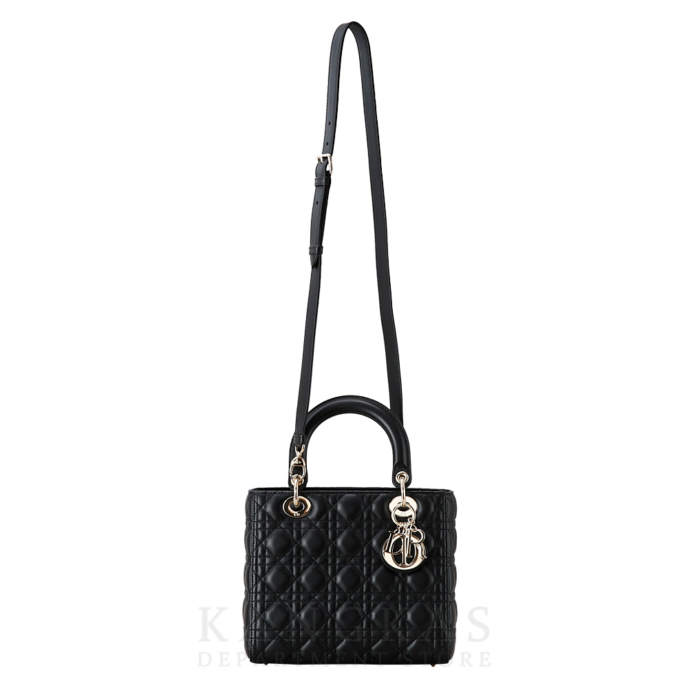 CHRISTIAN DIOR(USED)크리스찬디올 램스킨 레이디디올 미듐